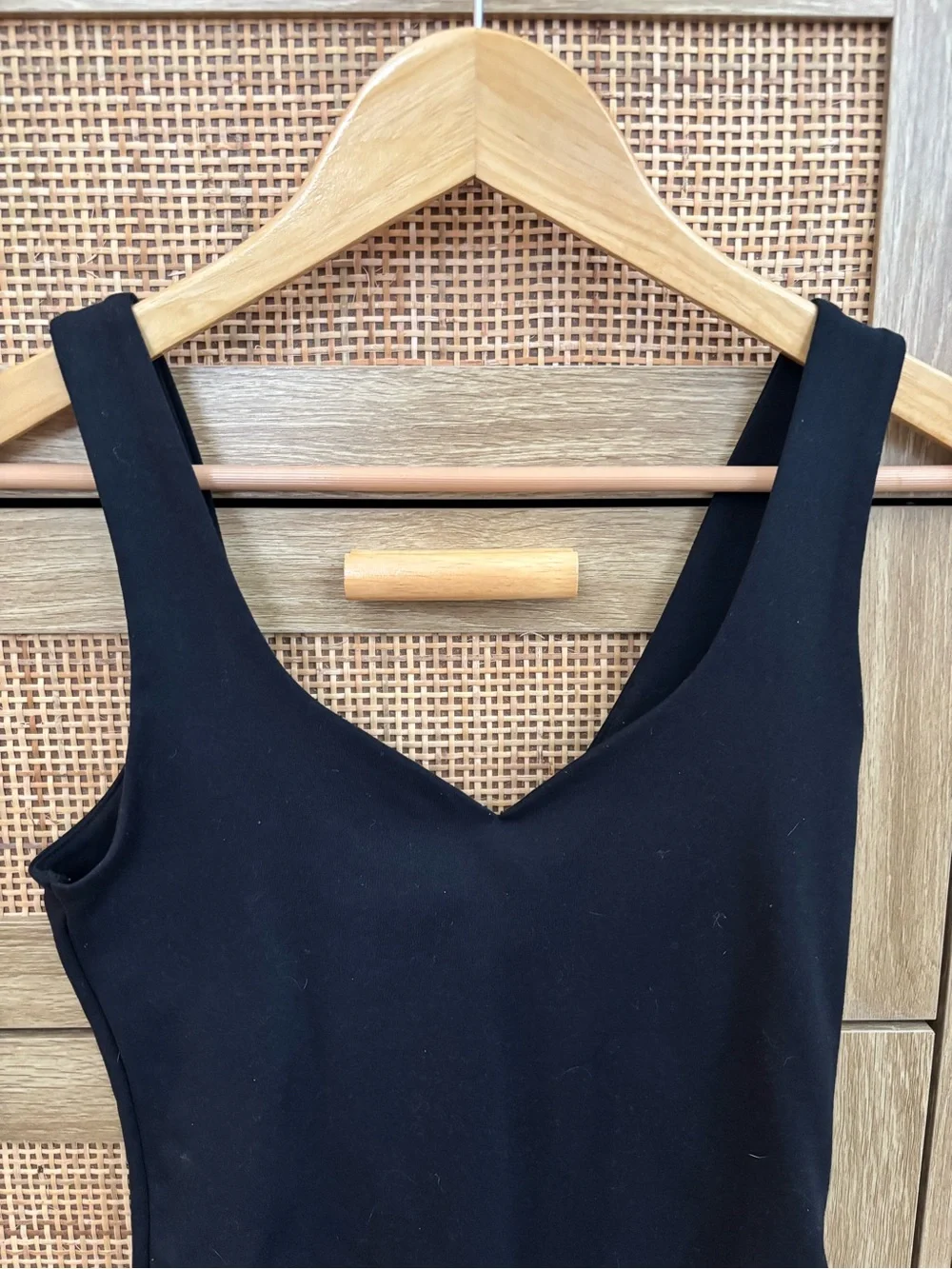 Abercrombie & Fitch Black Girls' V-Neck One-Piece Bodysuit